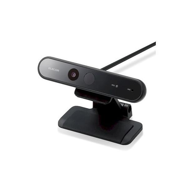 エレコム ELECOM UCAM-CF20FBBK WEBカメラ PCカメラ 高画質 200万画素 マイク内蔵 Windows Hello 顔認証 対