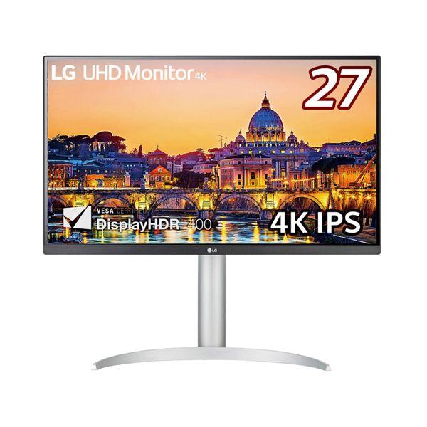 LG　PCモニター LG UHD Monitor 4K ホワイト [27型 /4K(3840×2160） /ワイド]　27UP650-W