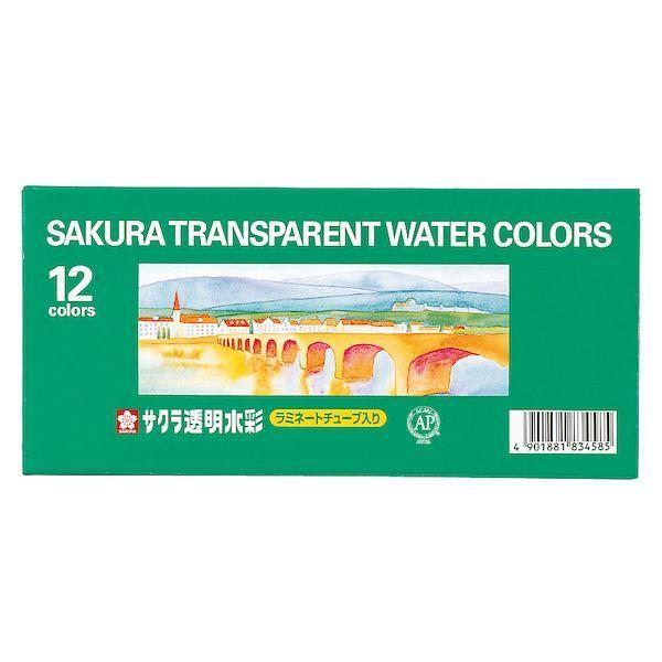 サクラクレパス OW12 【1個入】 透明水彩12色ラミ