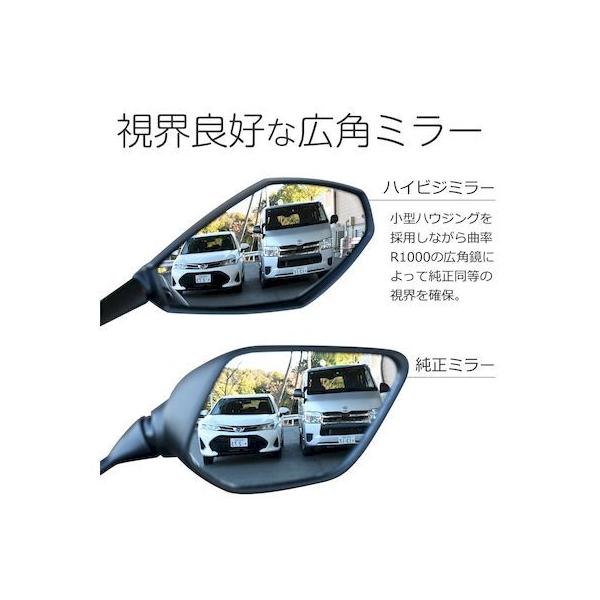 デイトナ DAYTONA 16928 ハイビジミラー バイク用 カウルミラー 右専用