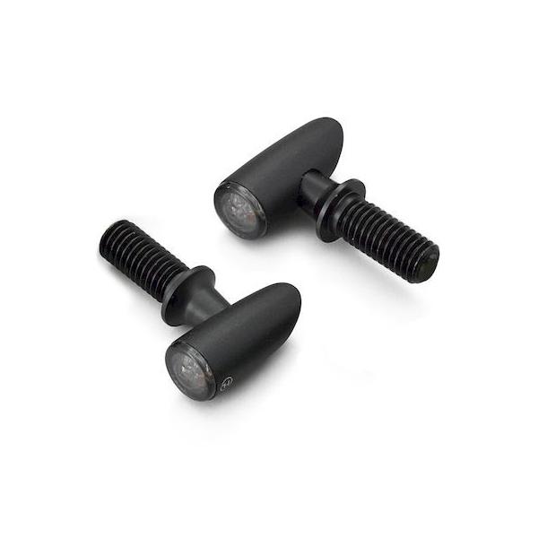 デイトナ DAYTONA 17306 HIGHSIDER ハイサイダー バイク用 LED ウインカー マットブラック ホワイトポジション付き フロント