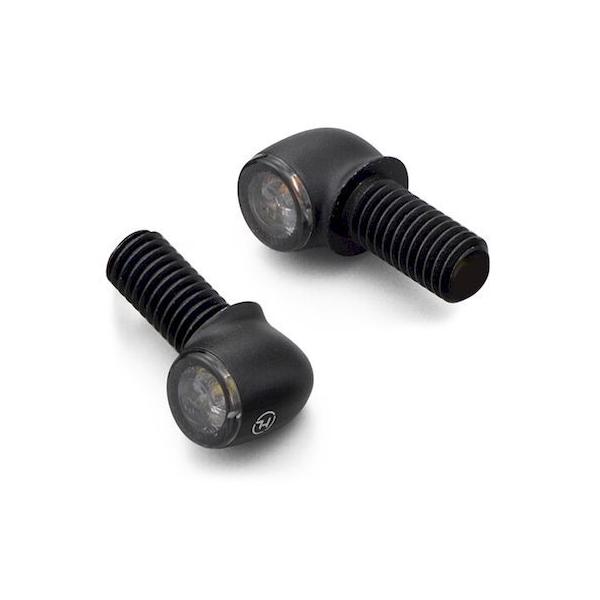 デイトナ DAYTONA 17309 HIGHSIDER ハイサイダー バイク用 LED ウインカー マットブラック ホワイトポジション付き フロント