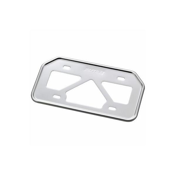 デイトナ DAYTONA 17656 バイク用 ナンバープレートホルダー 125cc以下 山型 原付用 クリアー 軽量型