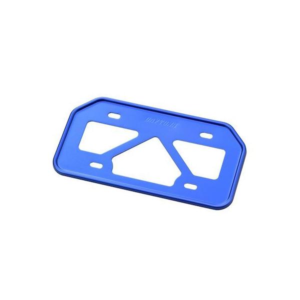 デイトナ DAYTONA 17658 バイク用 ナンバープレートホルダー 125cc以下 山型 原付用 ブルー 軽量型