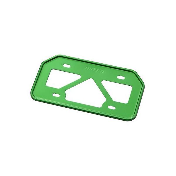 デイトナ DAYTONA 17659 バイク用 ナンバープレートホルダー 125cc以下 山型 原付用 グリーン 軽量型