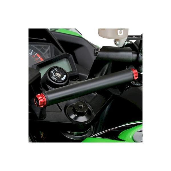 デイトナ DAYTONA 17868 バイク用 クランプバー Ninja250／250R専用 マルチバーホルダー レッド