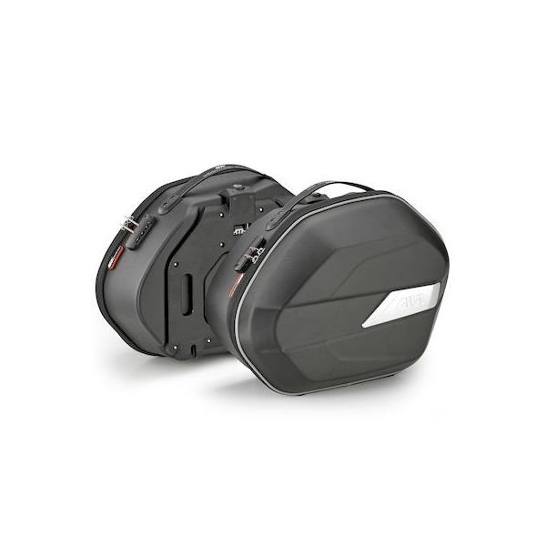 デイトナ DAYTONA 19006 GIVI ジビ バイク用 サイドケース 各25L 左右セット 防水インナーカバー付き セミハードケース ウエイト