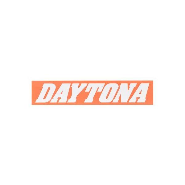 デイトナ DAYTONA 21259 バイク ステッカー ブランドロゴ DAYTONA 角型 150×30mm オレンジ／白文字
