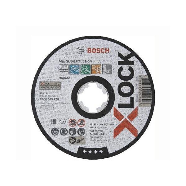 ボッシュ 2608619270 【25個入】 Ｘ－ＬＯＣＫ切断砥石１２５ｘ１．６マルチ