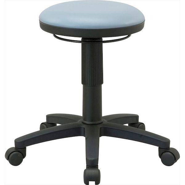 ナカバヤシ RZR-104GYB ラウンドレバ－チェア／グレ－ブル－ RZR104GYB