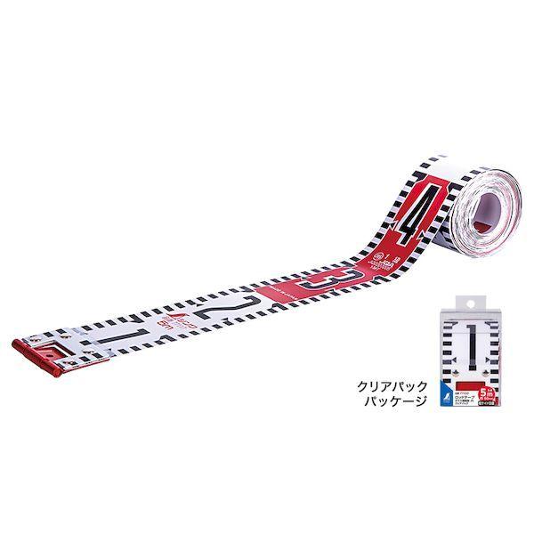 シンワ測定 77233 ロッドテープ 巾60mm 5m クリアーパック