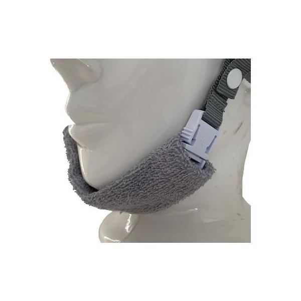 PAX-ASIAN 507 ヘルメットアゴヒモ用汗取りパット グレー2P