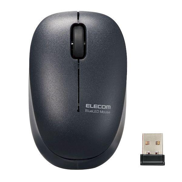 エレコム ELECOM M-BL20DBSKBK ワイヤレスマウス 無線 2．4GHz 抗菌 静音 BlueLED 子供用 小学生 ブラック オンライ