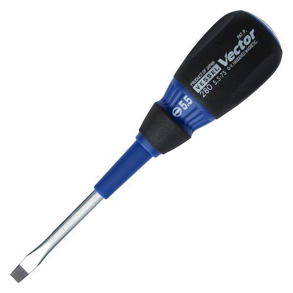 ベッセル VESSEL B-280 -5.5X75 【6個入】 ベクトル貫通ドライバー B2805.5X75