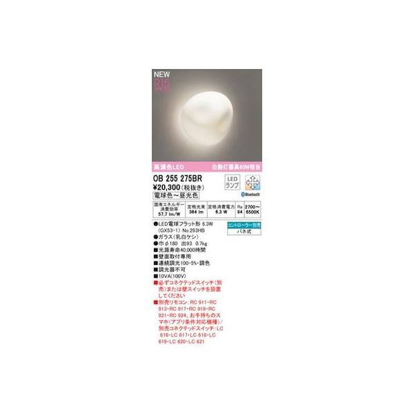 オーデリック ODELIC OB255275BR ランプ別梱包