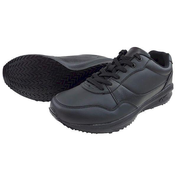 日進ゴム 4932807083176 ハイパーV＃006 合皮スニーカー ヒモ 先芯なし ＃006 黒 26．5