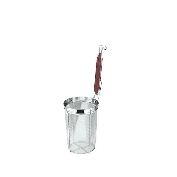 【1個入】4936549600714 竹越製作所 孔雀 18－8木柄深型うどんてぼ 平底