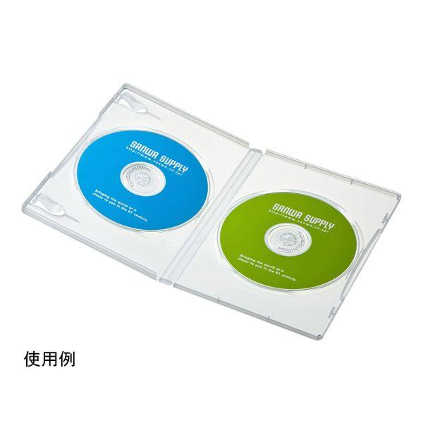 DVDトールケース 2枚収納 10枚セット クリア（DVD-TN2-10CLN）