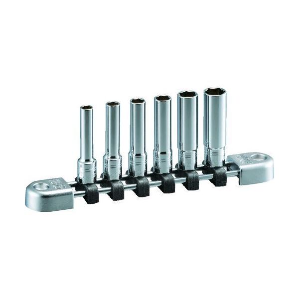 ネプロス NTB2L06BA ６．３ディープソケットセット インチ・６角・６コ組