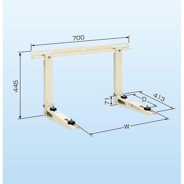 日晴金属 C-KG7 クーラーキャッチャー 壁面用 CKG7