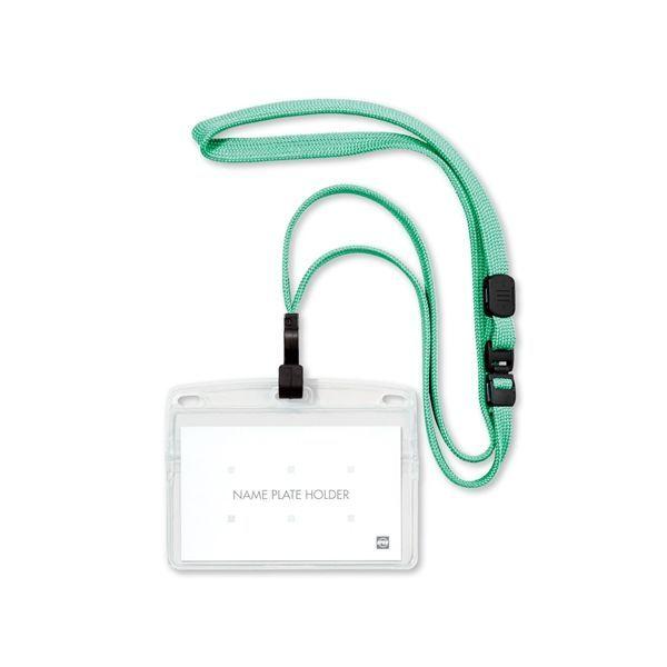 オープン工業 NL-22P-MGN 吊り下げ名札 フック式 ヨコ名刺 1枚 ミントグリーン NL22PMGN