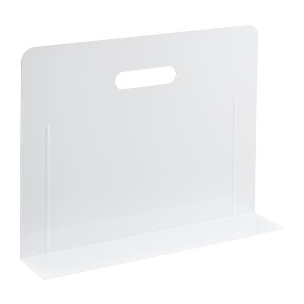 リヒトラブ LIHIT LAB. A7353-0 ブックエンド・スーパーワイドタイプ マグネット付 白 A73530