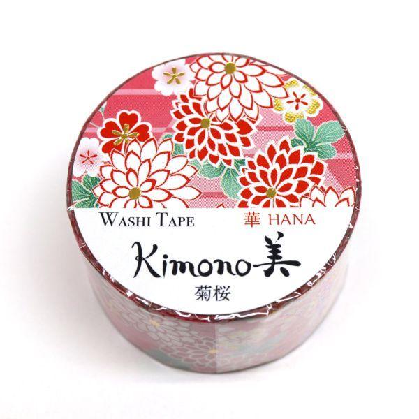 直送 代引不可・他メーカー同梱不可 カミイソ産商 4529671102463 GR－1042 kimono美菊桜 25mmx5m