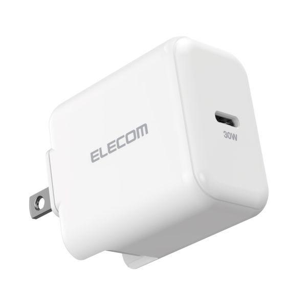 エレコム ELECOM ACDC-PD2130WH PD 充電器 30W USB タイプC 1ポート スイングプラグ PSE技術基準適合 ノートPC