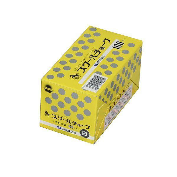 馬印 C201 スクールチョーク 1箱 100本 白 寸法 mm 長さ80mm