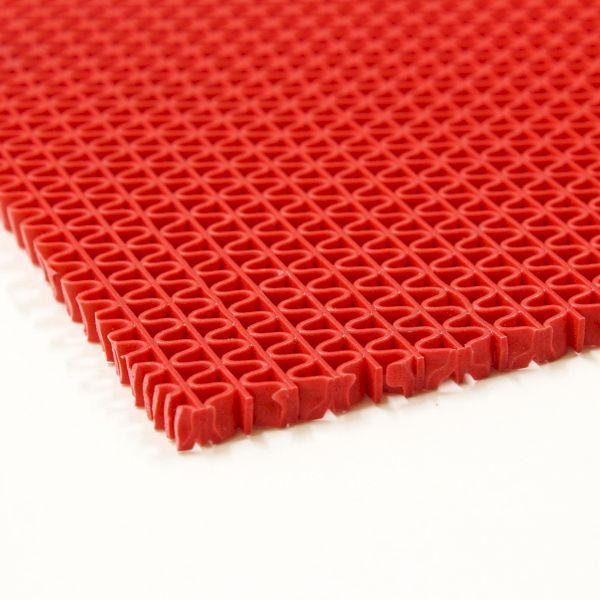 カーボーイ CAR-BOY 4968124216645 水切り安全歩行マット レッド 900mm×2m