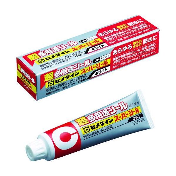 セメダイン SX-001 超多用途 スーパーシール ホワイト １３５ｍｌ ＳＸ－００１SX001 341-9665 ホワイト