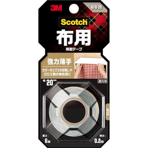 他サイト： 3M スリーエム 4549395996384 スコッチ 布用両面テープ 強力薄手 20mm×6mの商品画像
