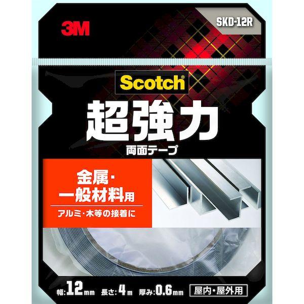 他サイト： 3M スリーエム 4550309264604 スコッチ 超強力両面テープ 金属・一般材料用 12mm×4mの商品画像