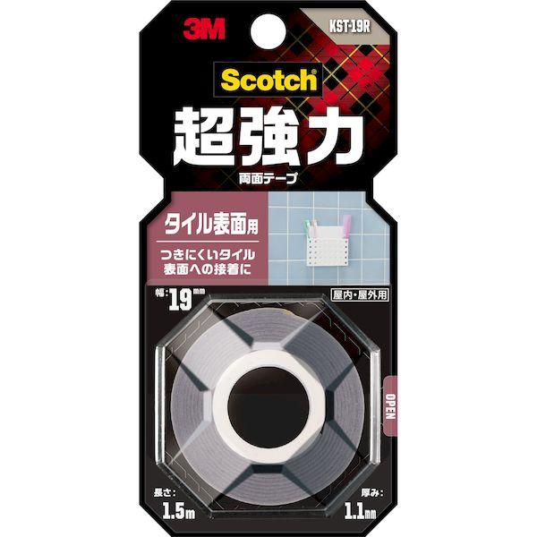 他サイト： 3M スリーエム 4550309264703 スコッチ 超強力両面テープ タイル表面用 19mm×1．5mの商品画像