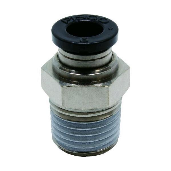 ピスコ PC6-02 チューブフィッティング ストレート 適合外径６ｍｍ 接続口径Ｒ１／４ PC602 290-9588