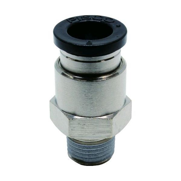 ピスコ PC8-01 チューブフィッティング ストレート 適合外径８ｍｍ 接続口径Ｒ１／８ PC801 290-9600