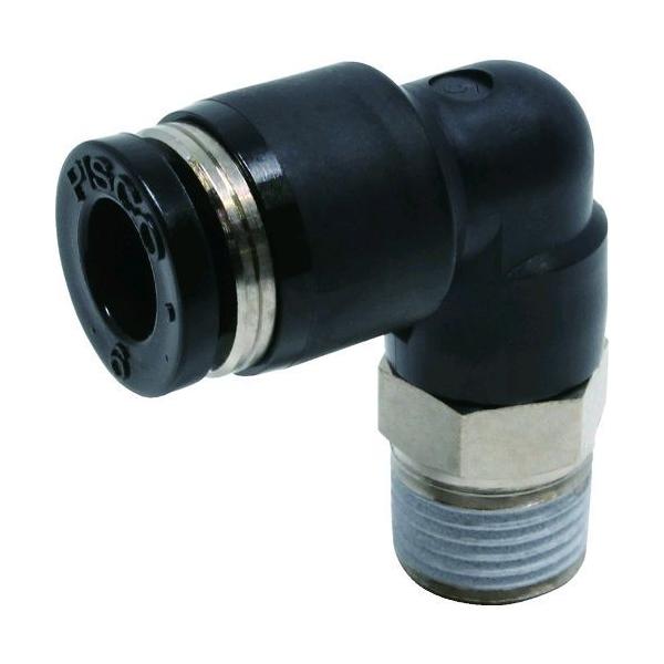 ピスコ PL6-01 チューブフィッティング エルボ 適合外径６ｍｍ 接続口径Ｒ１／８ PL601 290-8948