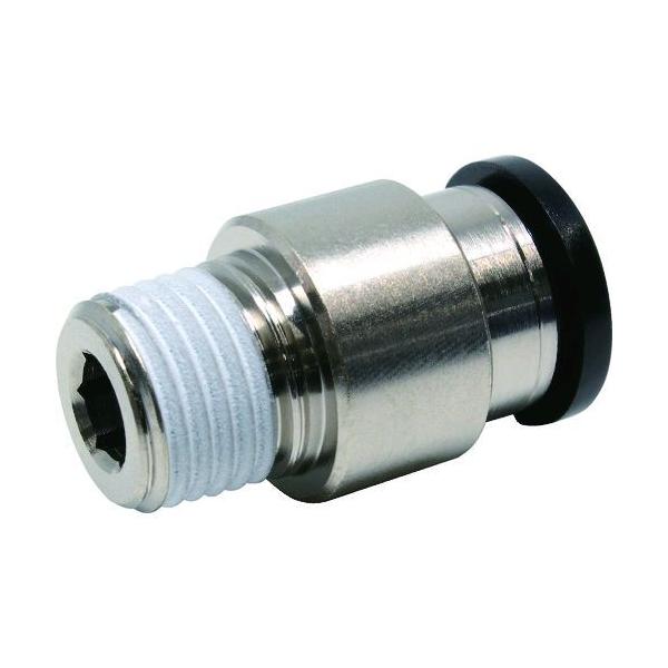 ピスコ POC10-02 チューブフィッティング 六角穴付ストレート チューブ１０ 接続口径Ｒ１／４ POC1002 290-8701