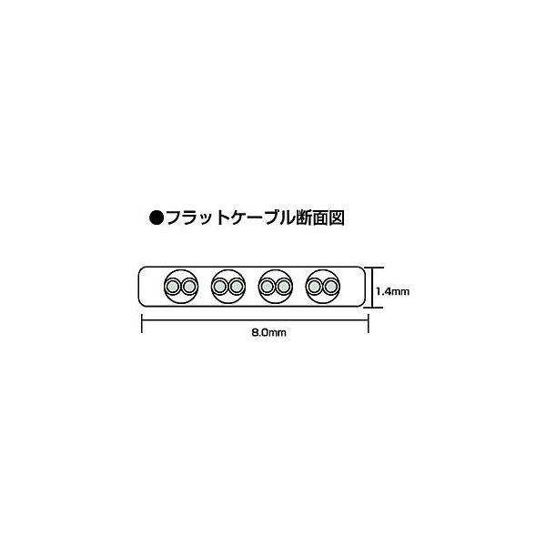 サンワサプライ LA-FL5-01K UTPエンハンスドカテゴリ5より線フラットケーブル ブラック・1m LAFL501K