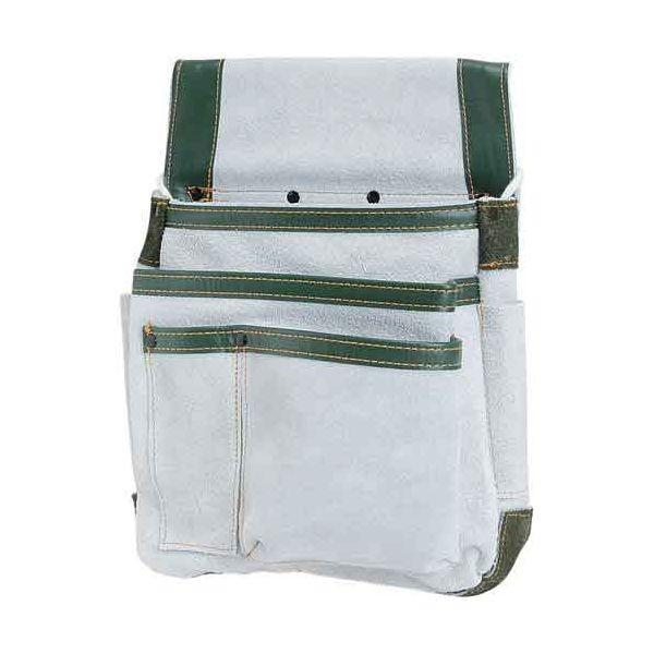 ＳＫ１１ 4977292164986 皮製マチ付釘袋 4977292164986 SMK-350 革製 藤原産業 作業工具 道具袋