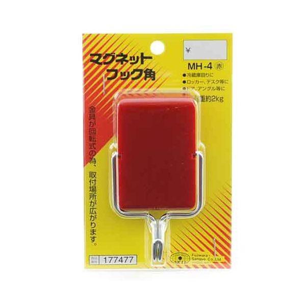 ＳＫ１１ 4977292177474 マグネフック 角 赤 4977292177474 MH-4 藤原産業 SK11マグネフック