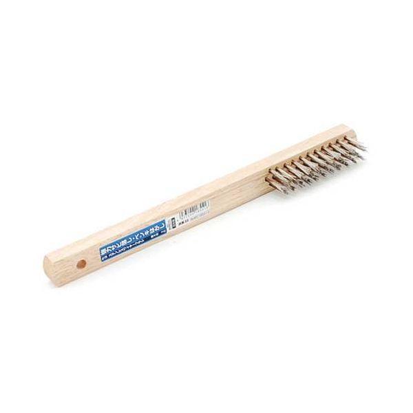 ＳＫ１１ 4977292185516 ステンワイヤーブラシ木柄３行 4977292185516 藤原産業 エスケー11 木柄ブラシ