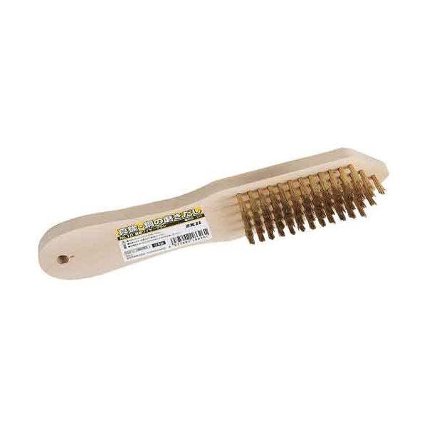 ＳＫ１１ 4977292186261 真鍮ワイヤーブラシ 剣型５行 4977292186261 藤原産業 真チュウワイヤーブラシ