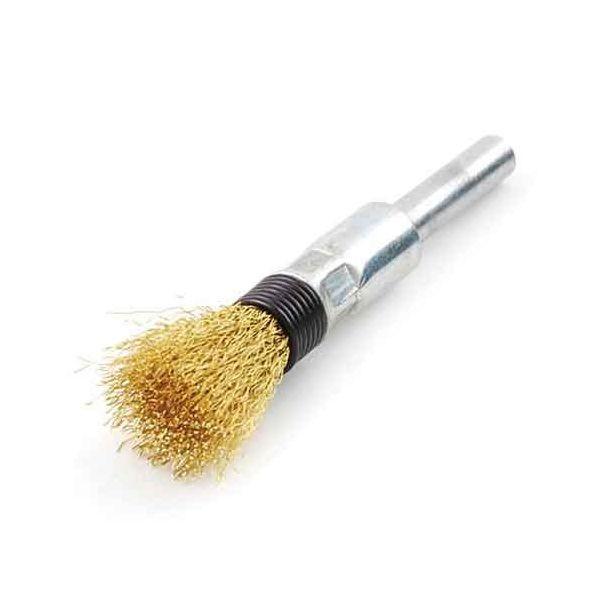 ＳＫ１１ 4977292332453 軸付筒型真中ブラシ 4977292332453 軸付筒型真鍮ブラシ 藤原産業 332454