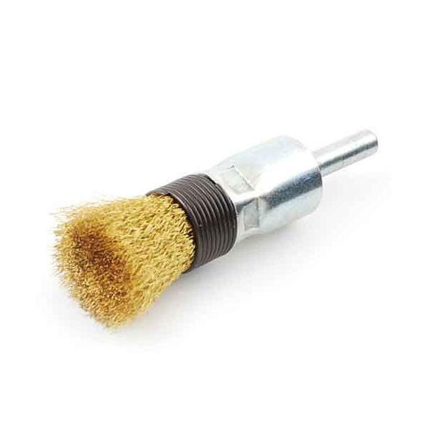 ＳＫ１１ 4977292332477 軸付筒型真中ブラシ 4977292332477 軸付筒型真鍮ブラシ 藤原産業 332476