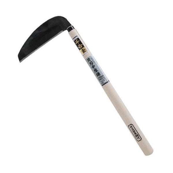 千吉 金 4977292600132 信州型片刃中厚鎌 4977292600132 千吉金 藤原産業 日立安来鋼付