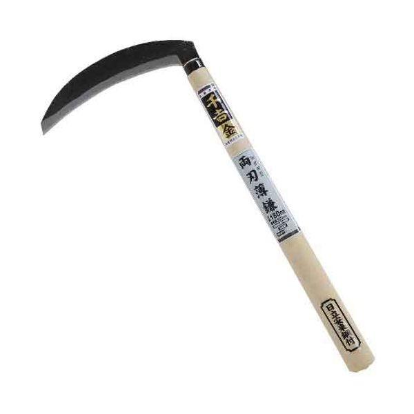 千吉 金 4977292601511 加世田型両刃薄鎌 4977292601511 千吉金 藤原産業 SENKICHI カマ