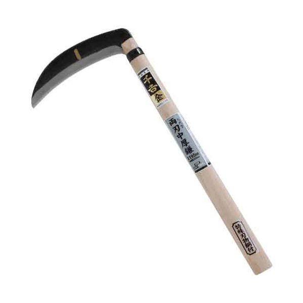千吉 金 4977292601726 九州型中厚鎌 4977292601726 千吉金 藤原産業 両刃中厚鎌 カマ 601723