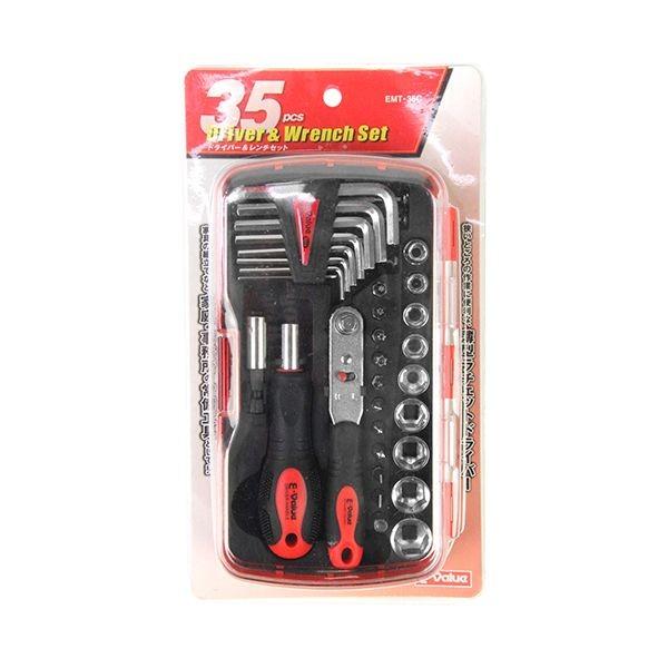 Ｅ－Ｖａｌｕｅ 4977292828284 ドライバー＆レンチセット 4977292828284 EMT-35C 藤原産業