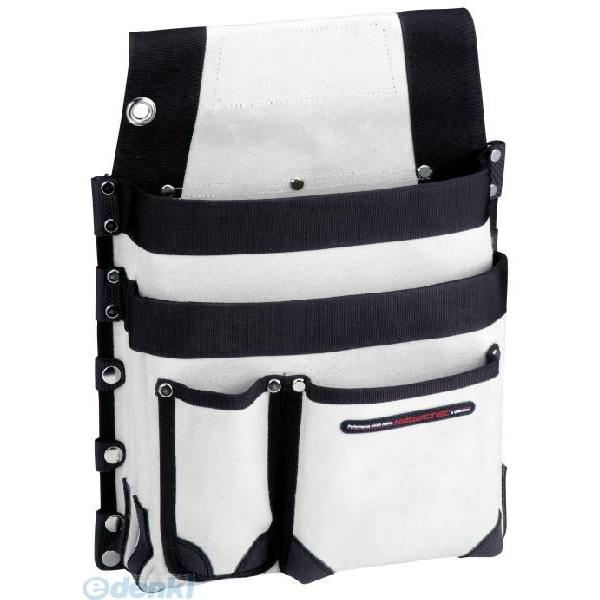 プロスター PROSTAR KW-703W ＫＡＷＡＴＥＣ 仮枠釘袋 超頑丈 マチ付 ホワイト KW703W 都市造マチ付